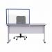 Bi-Office Duo Glass Board 900x600 3mm Blue GL07209301 BQ11440