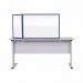 Bi-Office Duo Glass Board 900x600 3mm Blue GL07209301 BQ11440