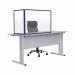 Bi-Office Duo Glass Board 900x600 3mm Blue GL07209301 BQ11440