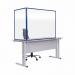 Bi-Office Duo Glass Board 1200x900 3mm Blue GL08209301 BQ11441