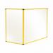 Bi-Office Duo Glass Board 1200x900 Yellow GL08209401 BQ11443