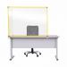 Bi-Office Duo Glass Board 1200x900 Yellow GL08209401 BQ11443