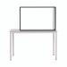 Bi-Office Duo Glass Board 900x600 3mm Black GL07209001 BQ11446