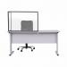 Bi-Office Duo Glass Board 900x600 3mm Black GL07209001 BQ11446