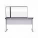 Bi-Office Duo Glass Board 900x600 3mm Black GL07209001 BQ11446