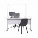 Bi-Office Trio Glass Board 900x6002 3mm Aluminium GL07219101 BQ11448