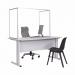 Bi-Office Trio Glass Board 900x6002 3mm Aluminium GL07219101 BQ11448