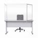 Bi-Office Trio Glass Board 1200x9002 3mm Aluminium GL08219101 BQ11449