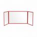 Bi-Office Trio Transparent Board 900x6002 3mm Red GL07219201 BQ11450