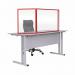 Bi-Office Trio Transparent Board 900x6002 3mm Red GL07219201 BQ11450