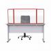 Bi-Office Trio Transparent Board 900x6002 3mm Red GL07219201 BQ11450