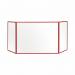 Bi-Office Trio Transparent Board 1200x9002 3mm Red GL08219201 BQ11451