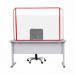 Bi-Office Trio Transparent Board 1200x9002 3mm Red GL08219201 BQ11451