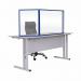 Bi-Office Trio Transparent Board 900x6002 3mm Blue GL07219301 BQ11452