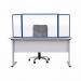 Bi-Office Trio Transparent Board 900x6002 3mm Blue GL07219301 BQ11452