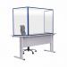 Bi-Office Trio Transparent Board 900x6002 3mm Blue GL07219301 BQ11452