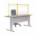 Bi-Office Trio Transparent Board 900x6002 3mm Yellow GL07219401 BQ11453