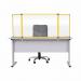 Bi-Office Trio Transparent Board 900x6002 3mm Yellow GL07219401 BQ11453