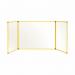 Bi-Office Trio Transparent Board 1200x9002 3mm Yellow GL08219401 BQ11454
