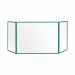 Bi-Office Trio Transparent Board 1200x9002 3mm Green GL08219501 BQ11458
