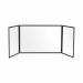 Bi-Office Trio Transparent Board 900x6002 3mm Black GL07219001 BQ11459
