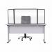 Bi-Office Trio Transparent Board 900x6002 3mm Black GL07219001 BQ11459