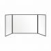 Bi-Office Trio Transparent Board 1200x9002 3mm Black GL08219001 BQ11460