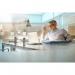 Bi-Office Frameless Desk Glass Protection 4mm 600x900mm GL0701393 BQ11462