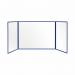 Bi-Office Trio Transparent Board 1200x9002 3mm Blue GL08219301 BQ11473