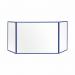 Bi-Office Trio Transparent Board 1200x9002 3mm Blue GL08219301 BQ11473
