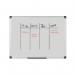 Bi-Office Maya Magnetic Whiteboard Gridded 1200x900mm MA0547170 BQ11547