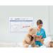 Bi-Office Maya Antimicrobial Whiteboard Aluminium Frame 180x120cm BMA2707226 BQ11776