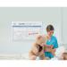 Bi-Office Maya Antimicrobial Whiteboard Aluminium Frame 180x120cm BMA2707226 BQ11776