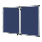 Bi-Office Enclore Fire Retardant Blue Lockable Door Top Hinged 40xA4 ST750101150 BQ12006