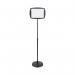 Bi-Office Black Vertical Floor Sign Magnetic Drywipe Surface SIG07060101 BQ17070