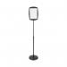 Bi-Office Black Vertical Floor Sign Magnetic Drywipe Surface SIG07060101 BQ17070