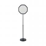 Bi-Office Black Octagonal Floor Sign Magnetic Drywipe Surface SIG08070101 BQ17084