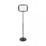 Bi-Office Rectangular with Inserts Floor Sign Drywipe Black SIG05050505 BQ17505