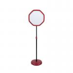 Bi-Office Red Octagonal Floor Sign Magnetic Drywipe Surface SIG08071010 BQ17910