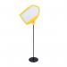 Bi-Office Yellow Arrow Floor Sign Magnetic Drywipe Surface SIG01010909 BQ17911