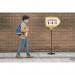 Bi-Office Yellow Arrow Floor Sign Magnetic Drywipe Surface SIG01010909 BQ17911