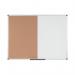 Bi-Office Maya Combination Board CorkDrywipe Surface 120x90cm XA0502170 BQ26050