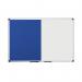 Bi-Office Maya Combination Board Blue FeltDrywipe Surface 60x40cm XA0117170 BQ26117