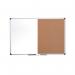 Bi-Office Maya Combination Board CorkDrywipe Surface 90x60cm XA0302170 BQ26217