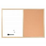 Bi-Office Cork and Drywipe Combination Board 900x600mm MX07001010 BQ27010