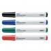 Bi-Office Drywipe Markers Assorted Colours (Pack of 4) PE1306 BQ29126