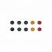 Bi-Office Round Magnets 30mm Assorted Colours Pack of 10 IM130909 BQ30090