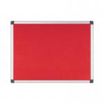 Bi-Office New Generation A9 Felt Noticeboard 60x45cm Red FA0246170 BQ35012