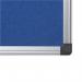 Bi-Office Aluminium Trim Felt Notice Board 900x600mm Blue FA0343170 BQ35034