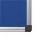 Bi-Office Aluminium Trim Felt Notice Board 900x600mm Blue FA0343170 BQ35034